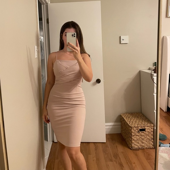 Dynamite Pink Midi Dress - Picture 1 of 4